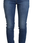 Dolce & Gabbana Elegant Blue Denim Pants - Tailored Fit