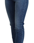 Dolce & Gabbana Elegant Blue Denim Pants - Tailored Fit