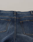 Dolce & Gabbana Elegant Blue Denim Pants - Tailored Fit