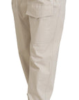 Dolce & Gabbana Elegant Beige Cotton Trousers