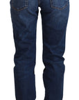 Dolce & Gabbana Elegant Floral Lace Front Denim