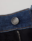 Dolce & Gabbana Elegant Floral Lace Front Denim