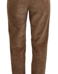 Dolce & Gabbana Elegant Brown Corduroy Pants for Sophisticated Style