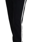 Dolce & Gabbana Elegant Black Wool-Silk Blend Trousers