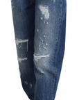 Dolce & Gabbana Elegant Tattered Denim Jeans