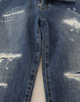 Dolce & Gabbana Elegant Tattered Denim Jeans