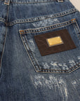 Dolce & Gabbana Elegant Tattered Denim Jeans