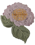 Dolce & Gabbana Elegant Purple Floral Silk Blend Brooch