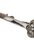 Dolce & Gabbana Elegant Sterling Silver Glass Brooch