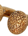 Dolce & Gabbana Elegant Gold Plated Brass Men's Cufflinks