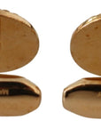 Dolce & Gabbana Elegant Gold Plated Brass Men's Cufflinks