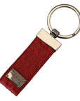 Dolce & Gabbana Chic Red Leather Keychain & Charm Accessory
