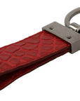 Dolce & Gabbana Chic Red Leather Keychain & Charm Accessory