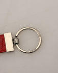 Dolce & Gabbana Chic Red Leather Keychain & Charm Accessory