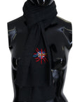 Dolce & Gabbana Elegant Black Wool Scarf Wrap