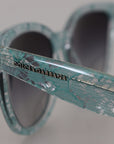 Dolce & Gabbana Sicilian Lace Crystal-Infused Sunglasses