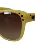 Dolce & Gabbana Chic Yellow Acetate Gradient Sunglasses
