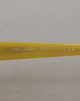 Dolce & Gabbana Chic Yellow Acetate Gradient Sunglasses
