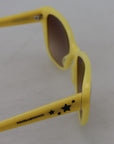 Dolce & Gabbana Chic Yellow Acetate Gradient Sunglasses