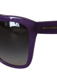 Dolce & Gabbana Elegant Purple Gradient Lens Sunglasses