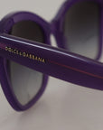 Dolce & Gabbana Elegant Purple Gradient Lens Sunglasses