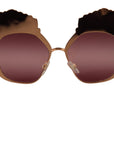 Dolce & Gabbana Chic Rose Sequin Embroidered Sunglasses
