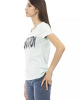 Trussardi Action Light Blue Cotton Women T-Shirt
