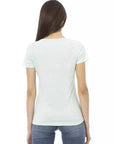 Trussardi Action Light Blue Cotton Women T-Shirt