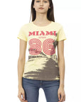Trussardi Action Yellow Cotton Women T-Shirt