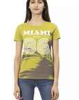 Trussardi Action Green Cotton Women T-Shirt