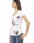 Trussardi Action White Cotton Women T-Shirt