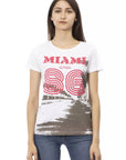 Trussardi Action White Cotton Women T-Shirt