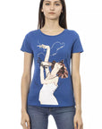 Trussardi Action Blue Cotton Women T-Shirt