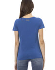 Trussardi Action Blue Cotton Women T-Shirt