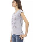 Trussardi Action Gray Cotton Women T-Shirt
