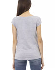 Trussardi Action Gray Cotton Women T-Shirt