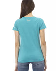 Trussardi Action Light Blue Cotton Women T-Shirt