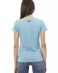 Trussardi Action Light Blue Cotton Women T-Shirt