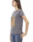 Trussardi Action Gray Cotton Women T-Shirt