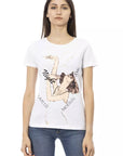 Trussardi Action White Cotton Women T-Shirt