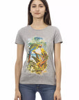 Trussardi Action Gray Cotton Women T-Shirt