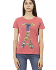 Trussardi Action Chic Fuchsia Short Sleeve Fashion Tee