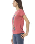 Trussardi Action Chic Fuchsia Short Sleeve Fashion Tee