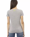 Trussardi Action Gray Cotton Women T-Shirt