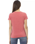 Trussardi Action Chic Fuchsia Short Sleeve Fashion Tee
