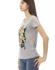 Trussardi Action Gray Cotton Women T-Shirt
