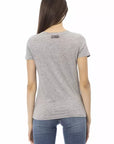 Trussardi Action Gray Cotton Women T-Shirt