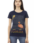Trussardi Action Blue Cotton Women T-Shirt