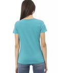 Trussardi Action Light Blue Cotton Women T-Shirt