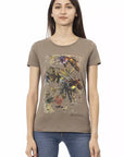 Trussardi Action Brown Cotton Women T-Shirt